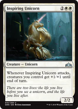 Inspiring Unicorn - Guilds of Ravnica Spoiler