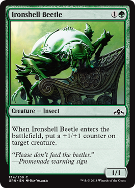 Ironshell Beetle - Guilds of Ravnica Spoiler