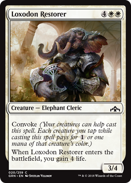 Loxodon Restorer - Guilds of Ravnica Spoiler