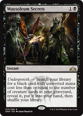 Mausoleum Secrets - Guilds of Ravnica Spoiler