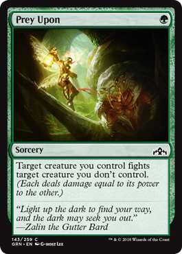 Prey Upon - Guilds of Ravnica Spoiler