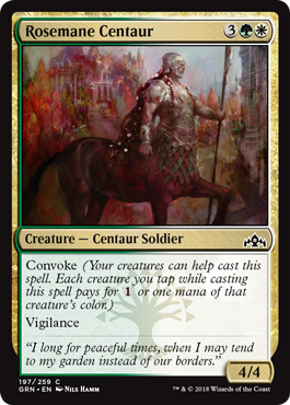 Rosemane Centaur - Guilds of Ravnica Spoiler