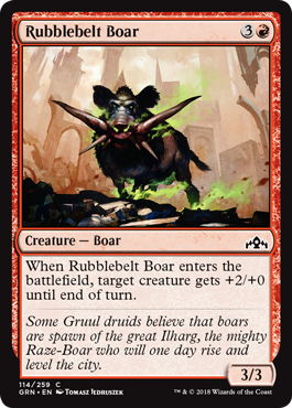 Rubblebelt Boar - Guilds of Ravnica Spoiler