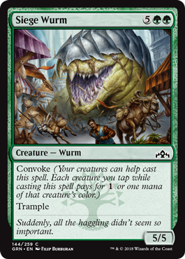 Siege Wurm - Guilds of Ravnica Spoiler