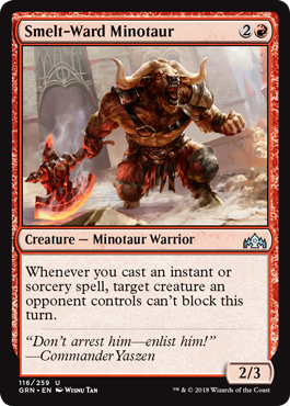 Smelt-Ward Minotaur - Guilds of Ravnica Spoiler