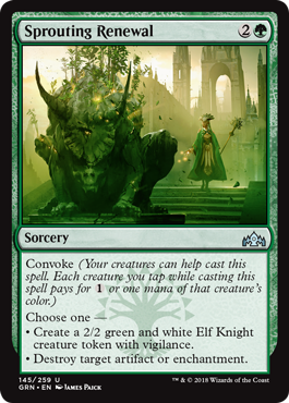 Sprouting Renewal - Guilds of Ravnica Spoiler