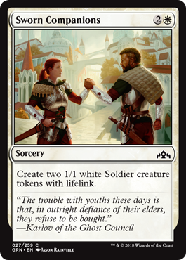 Sworn Companions - Guilds of Ravnica Spoiler