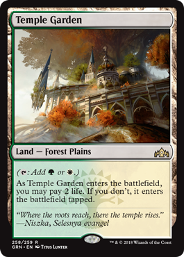 Temple Garden - Guilds of Ravnica Spoiler