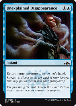 Unexplained Disappearance - Guilds of Ravnica Spoiler