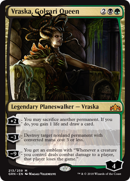 Vraska, Golgari Queen - Guilds of Ravnica Spoiler