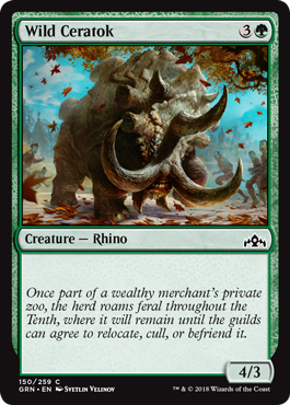 Wild Ceratok - Guilds of Ravnica Spoiler