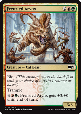 Frenzied Arynx - Ravnica Allegiance Spoiler