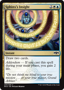 Sphinx's Insight - Ravnica Allegiance Spoiler