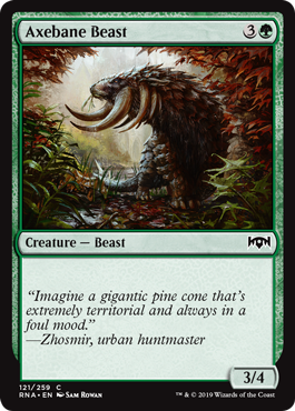 Axebane Beast - Ravnica Allegiance Spoiler