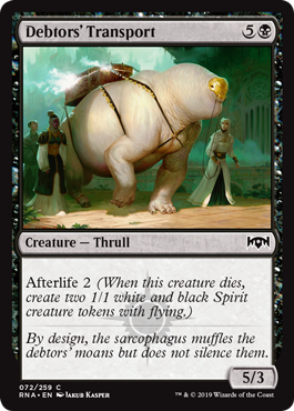 Debtors' Transport - Ravnica Allegiance Spoiler