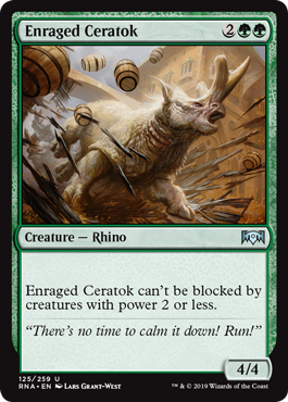 Enraged Ceratok - Ravnica Allegiance Spoiler