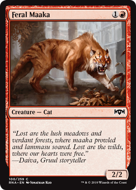 Feral Maaka - Ravnica Allegiance Spoiler