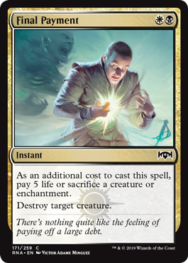 Final Payment - Ravnica Allegiance Spoiler