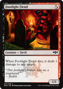 Footlight Fiend - Ravnica Allegiance Spoiler