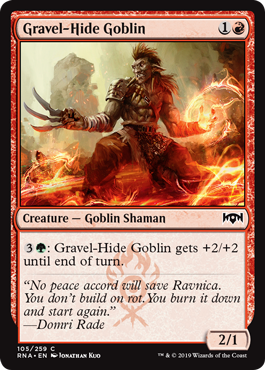 Gravel-Hide Goblin - Ravnica Allegiance Spoiler