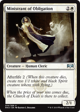 Ministrant of Obligation - Ravnica Allegiance Spoiler