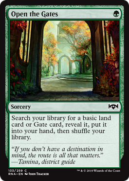 Open the Gates - Ravnica Allegiance Spoiler