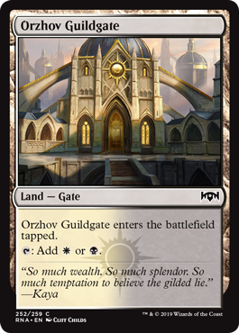 Orzhov Guildgate b - Ravnica Allegiance Spoiler