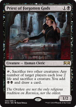 Priest of Forgotten Gods - Ravnica Allegiance Spoiler