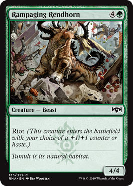 Rampaging Rendhorn - Ravnica Allegiance Spoiler