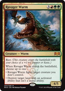 Ravager Wurm - Ravnica Allegiance Spoiler