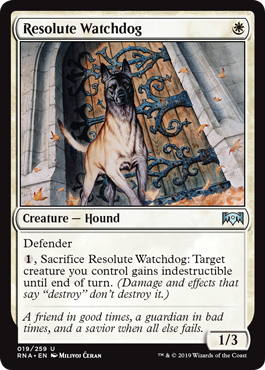 Resolute Watchdog - Ravnica Allegiance Spoiler