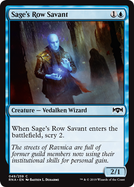 Sage's Row Savant - Ravnica Allegiance Spoiler