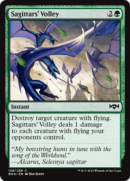 Sagittars' Volley - Ravnica Allegiance Spoiler