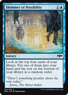 Shimmer of Possibility - Ravnica Allegiance Spoiler