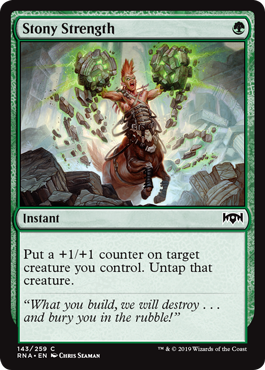 Stony Strength - Ravnica Allegiance Spoiler