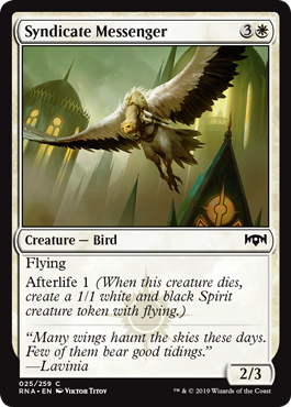 Syndicate Messenger - Ravnica Allegiance Spoiler