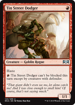 Tin Street Dodger - Ravnica Allegiance Spoiler