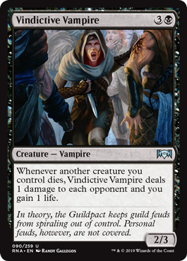 Vindictive Vampire - Ravnica Allegiance Spoiler