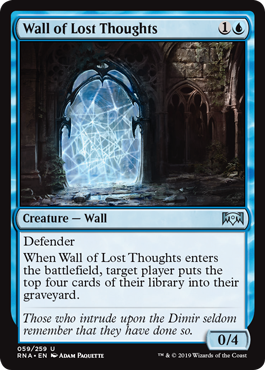 Wall of Lost Thoughts - Ravnica Allegiance Spoiler