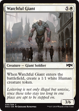 Watchful Giant - Ravnica Allegiance Spoiler