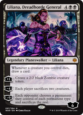 Liliana, Dreadhorde General - War of the Spark Spoiler