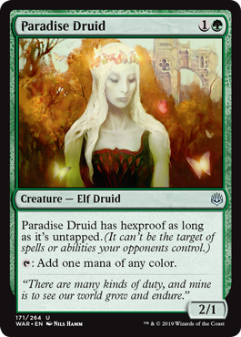 Paradise Druid - War of the Spark Spoiler