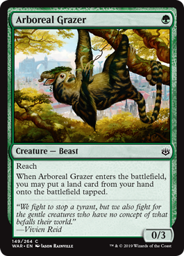 Arboreal Grazer from War of the Spark Spoiler