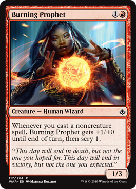 Burning Prophet - War of the Spark Spoiler