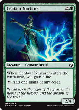 Centaur Nurturer - War of the Spark Spoiler