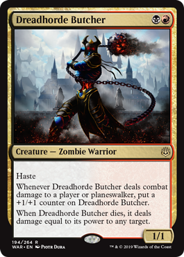 Dreadhorde Butcher - War of the Spark Spoiler