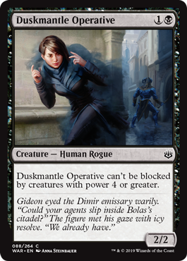 Duskmantle Operative - War of the Spark Spoiler