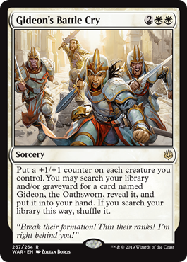 Gideon's Battle Cry - War of the Spark Spoiler