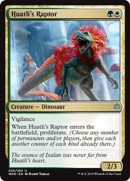 Huatli's Raptor - War of the Spark Spoiler