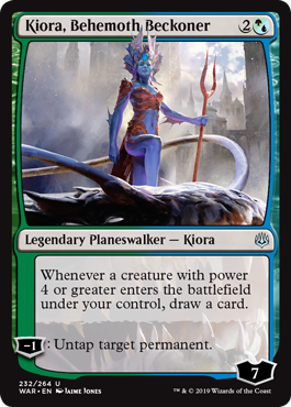 Kiora, Behemoth Beckoner - War of the Spark Spoiler